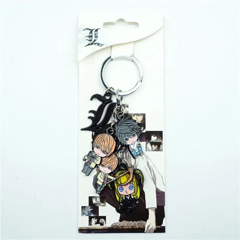 Брелок с персонажами аниме DEATH NOTE L брелок мультяшными кольцо для ключей