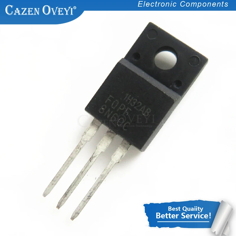 10pcs/lot FQPF8N60C 8N60C 8N60 TO 220 TO220 MOS FET transistor New original In Stock|Интегральные схемы| |