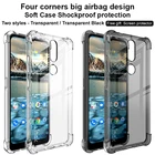 Мягкий силиконовый ударопрочный чехол Imak с подушкой безопасности для Nokia 2,4, чехол из ТПУ, серый чехол + защита экрана