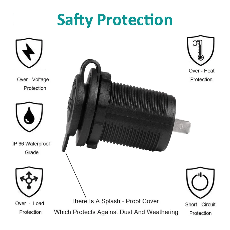 Гнездо прикуривателя для автомобиля морского мотоцикла квадроцикла домов на