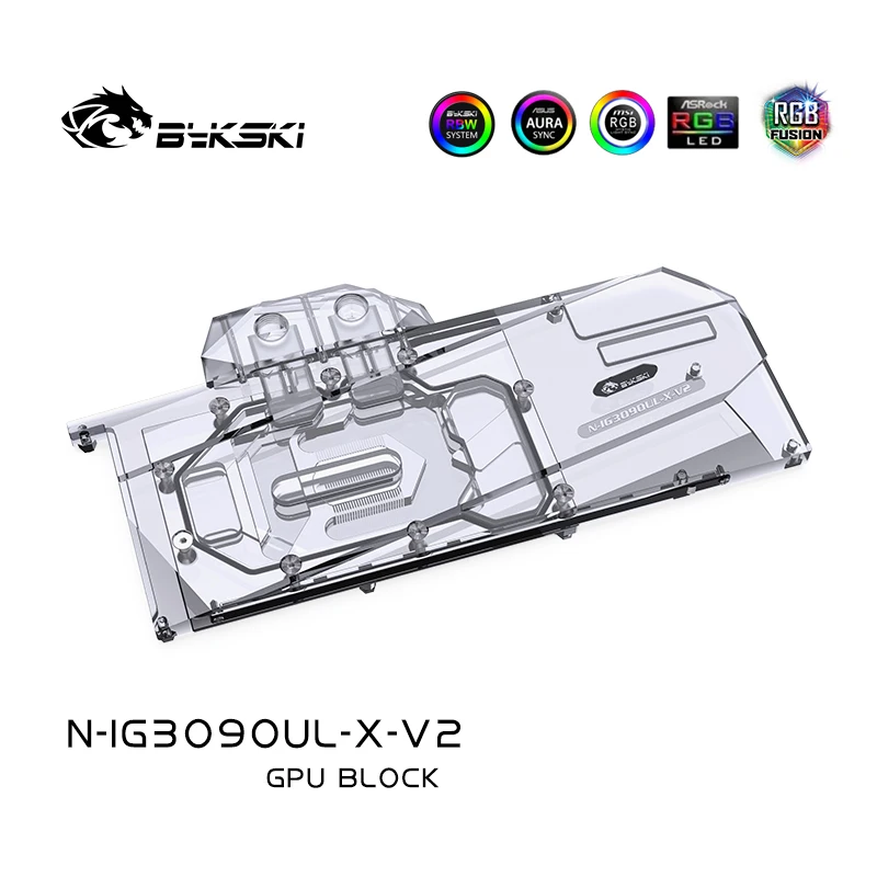 

Bykski GPU Water Cooling Block For Colorful iGame Geforce RTX 3080/3090 Ultra OC 10G,Full Cover Gpu Water cooler,N-IG3090UL-X-V2