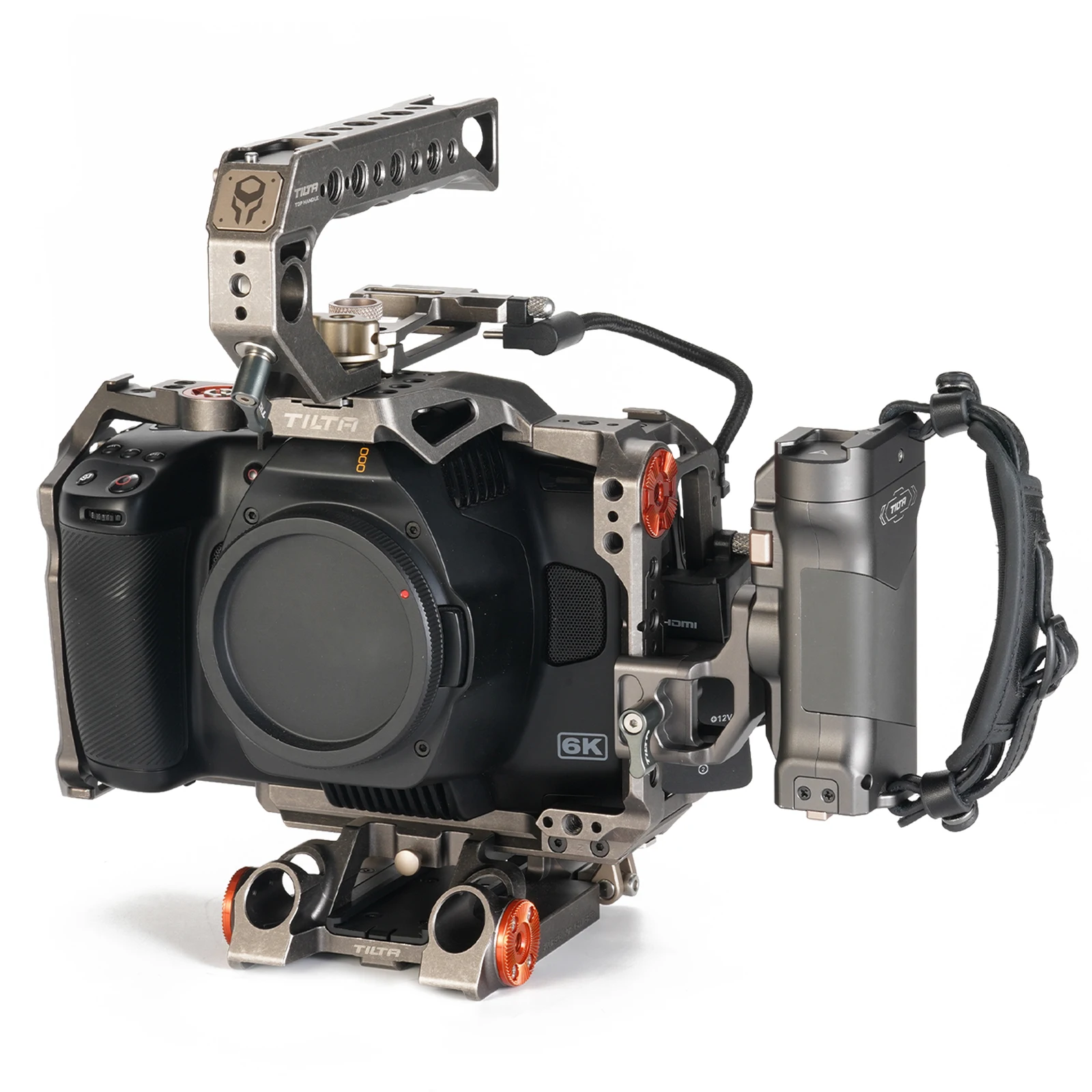 

Клетка BMPCC 6K Pro для камеры Blackmagic BMPCC 6K Pro Верхняя ручка Боковая ручка тактические Готовые Аксессуары для камеры Dslr