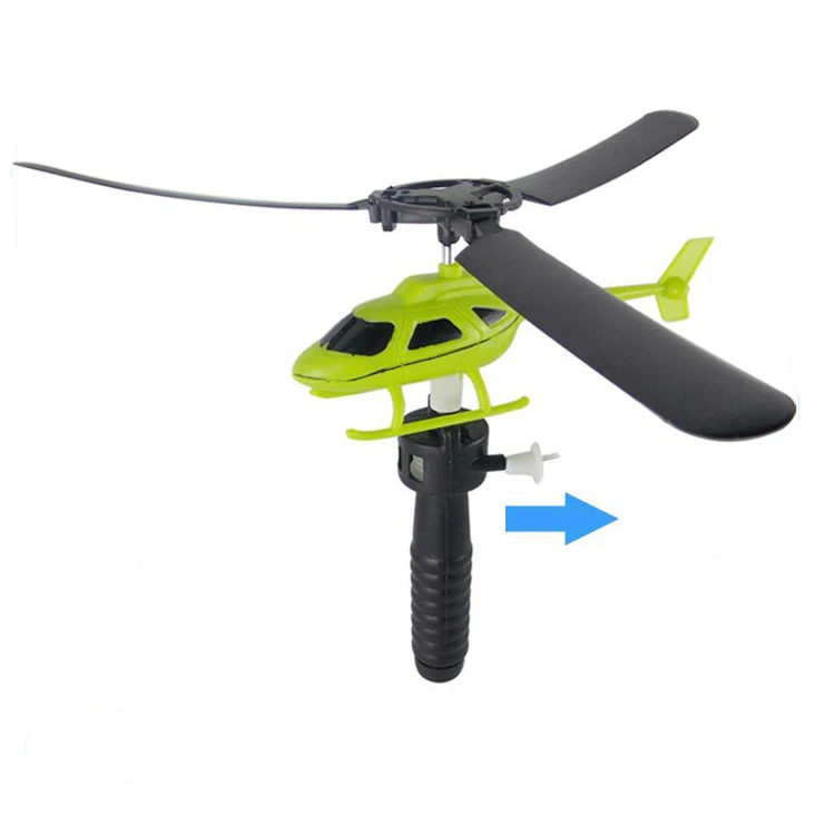

YK Kids Toys Helicopters Fly Drawstring Pull Wires Helicopters Fly Freedom Drawstring Mini Plane Outdoor Games Children's Gift