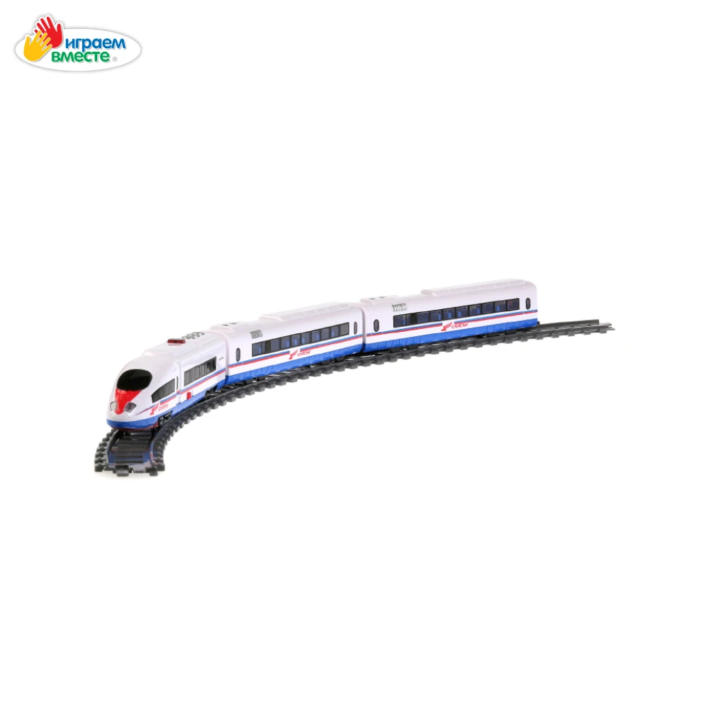 Железная дорога ИГРАЕМ ВМЕСТЕ на радиоуправлении со светом и звуком работает от