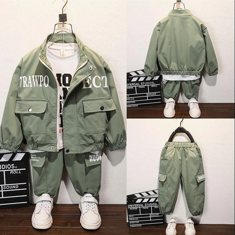 

Детская одежда Весенний костюм для мальчиков Новинка 2020 стильная детская одежда Весенняя рабочая одежда для детей 5 лет