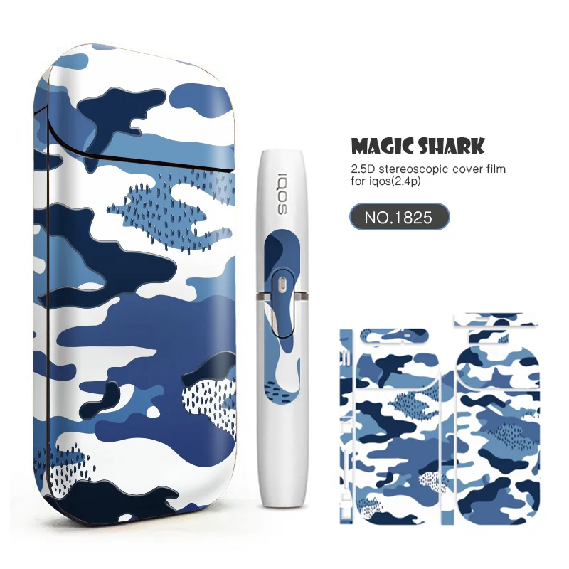 Волшебная Акула модная Сова орел череп лист стикер для IQOS 2 4 Plus Пленка чехол +