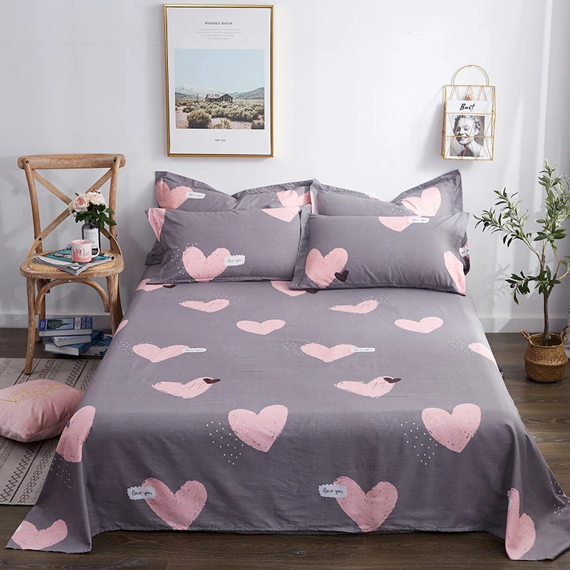 1 шт. Мультфильм Подводный мир небольшой Животные плоский лист 130x230 см/160x230 см/200x230 см/230x250 см/250x270 см Размеры набор постельного белья постельное белье