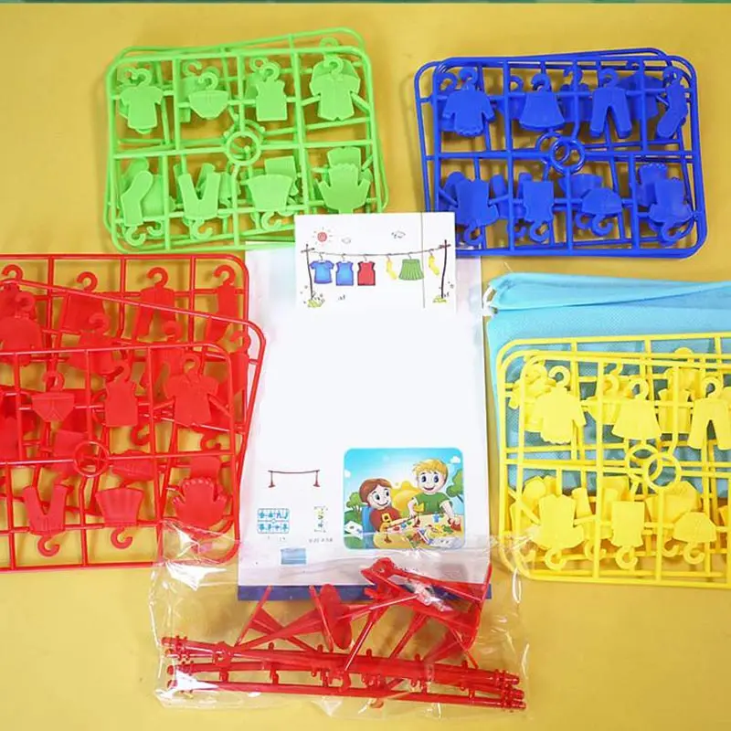 Kids Multiplayer Clothes Competition Toys Set Child Education Party Board Game Gift Logic Training Interactive | Игрушки и хобби
