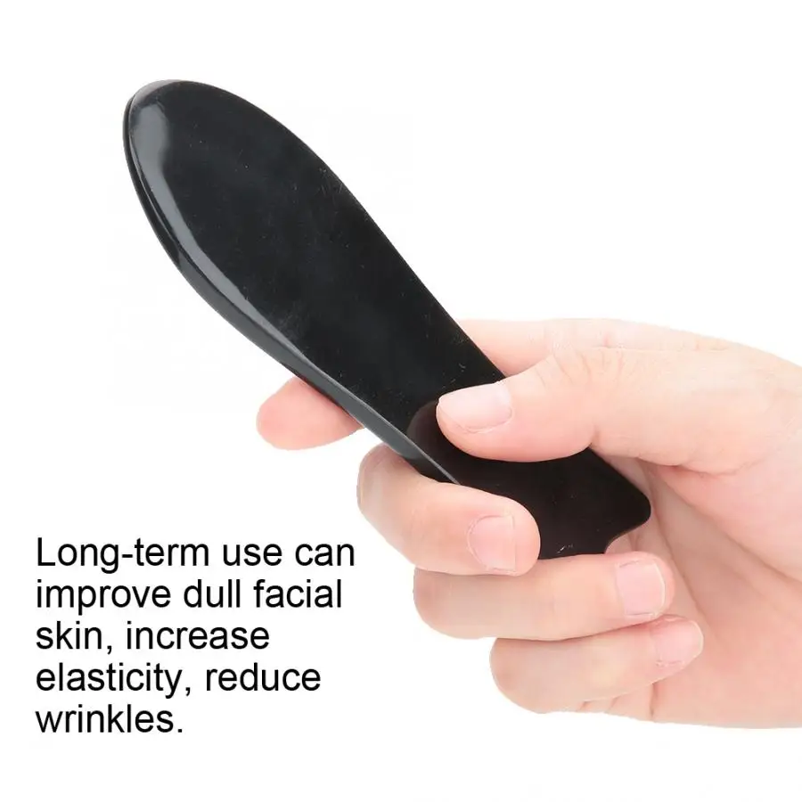 Натуральный рог в форме рыбы скребок-пластина скребок массажер для спа-салона