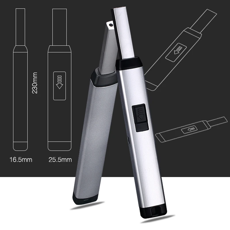 HLZS электрическая дуговая зажигалка с Usb зарядкой плазменные электронные