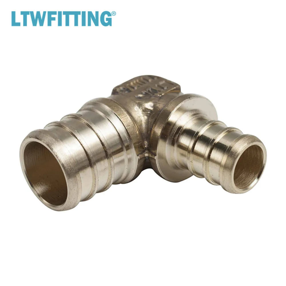 Латунный обжимной фитинг LTWFITTING PEX без свинца диаметр 1/2x3/4 колено PEX|crimp fitting|brass