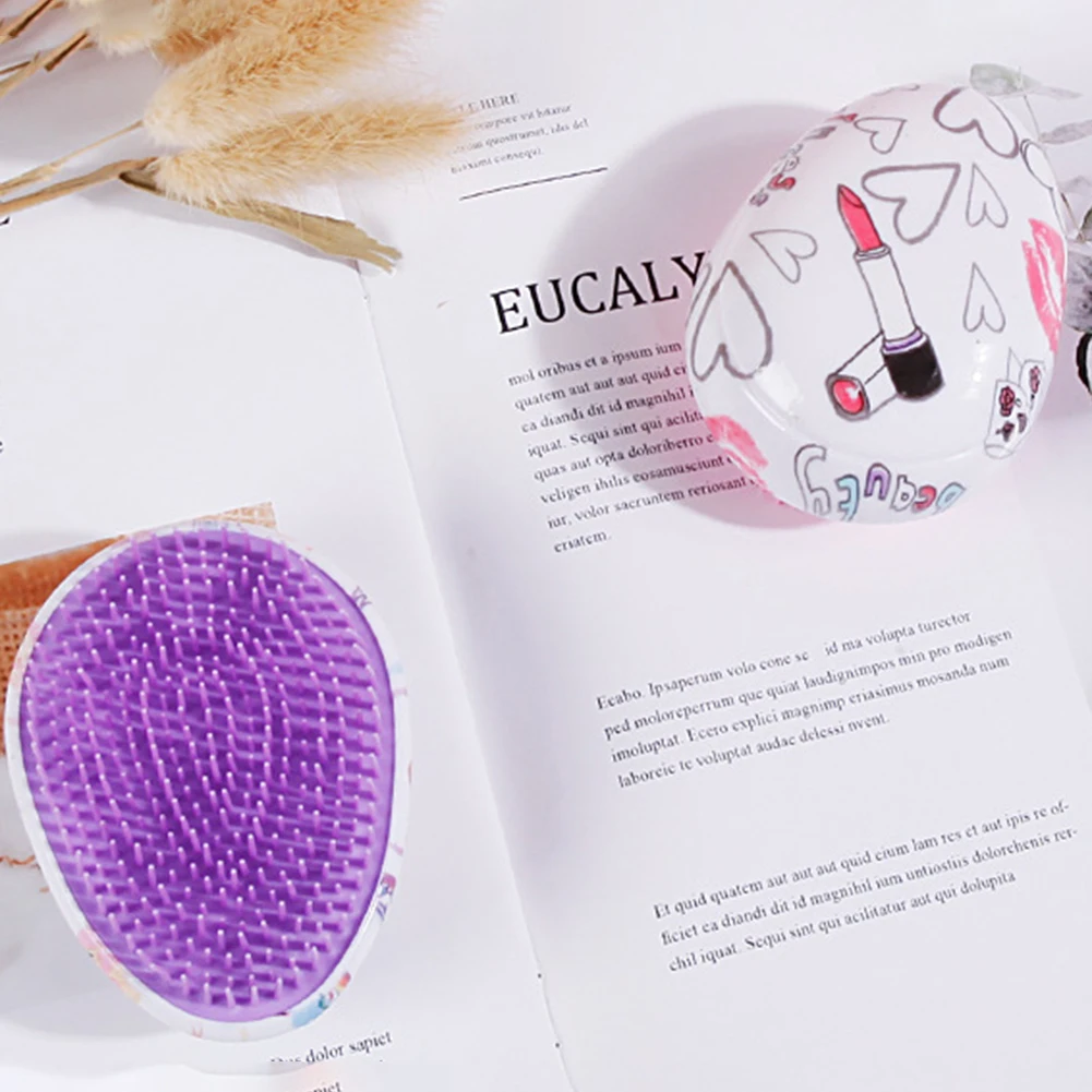 Щетка для волос Антистатическая круглая в форме яйца |