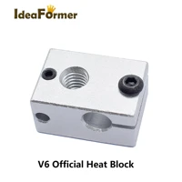 3d printer parts e3d v6 heater block official aluminum block 231612 mm for 1 753mm j head hotend v6 pt100 thermistor