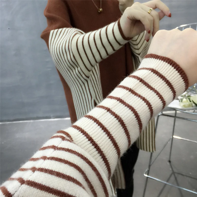 2019 New Winter Women's Sweater Pullover High Collar Bat Loose Fat MM Female | Женская одежда