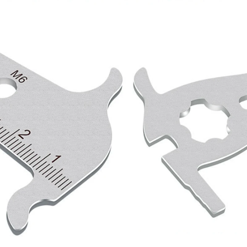 

Quality Bicycle Chain Wear Checker Indicator Card Gauge Measurement Ruler with 55mm Bicycle Bottom Bracket Tool