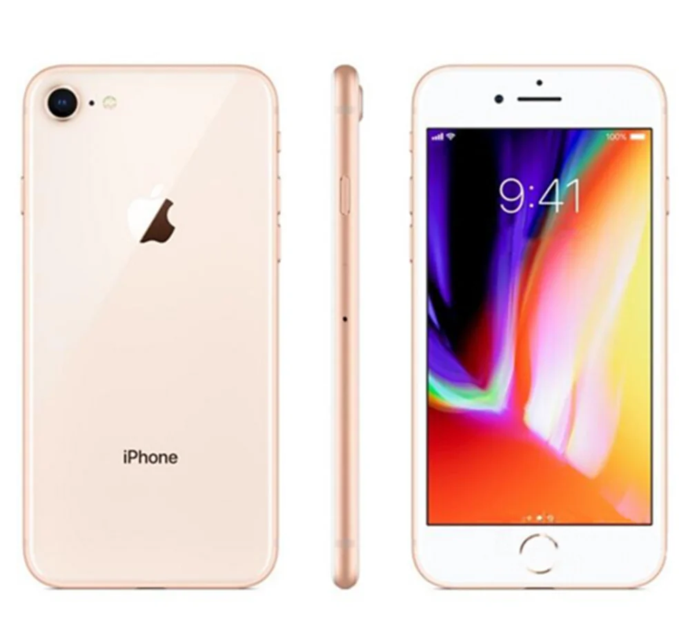 Разблокированный Apple iPhone 8 LTE 4,7 дюймов гекса Core IOS Оперативная память 2 Гб Встроенная память 64/256 ГБ, отпечаток пальца, NFC для мобильного телефона