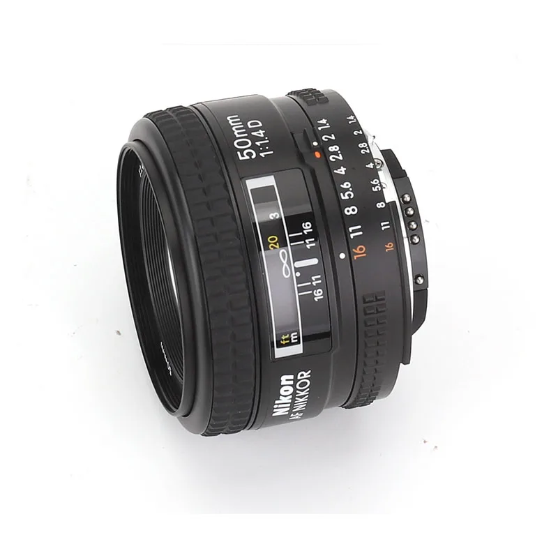 

Объектив для зеркальной камеры Nikon AF 50 мм F1.4D Стандартный с фиксированным фокусом подходит для портретной и уличной съемки