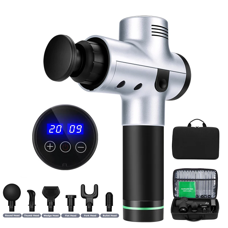 Electric Muscle Massage Gun Hypervolt Deep Tissue Body Massager Therapy Fascial Exercise Fitness Shaping Pain Relief Man | Красота и