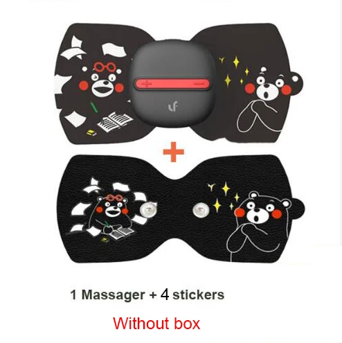 black no box 1 stick Xiaomi Smart LF бренд Портативный электрический стимулятор наклейки-массажеры всего тела Волшебный массаж терапия расслабить мышцы - Цвет: black no box 1 stick
