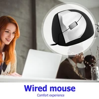 hot sale left hand wired mouse delicate design 3 buttons usb wired vertical mouse desktop laptop office 1000 dpi optical mice
