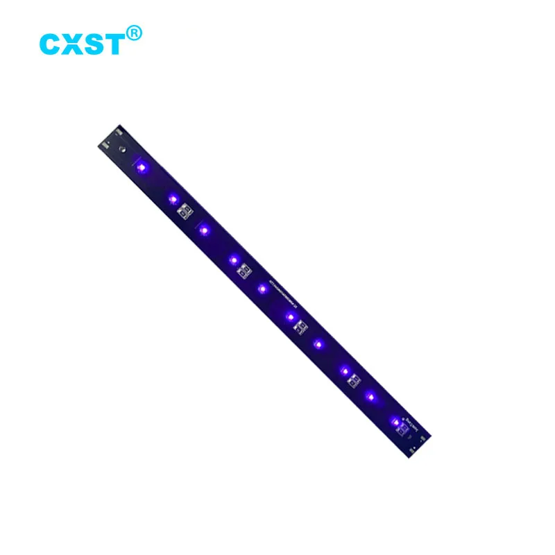 2PCS/LOT CXST 300*20MM 5W 12W 12V UVC LED Strip Module for UV Disinfecation Equipment SMD3535 265-285nm 395-405nm UVA+UVC/UVC