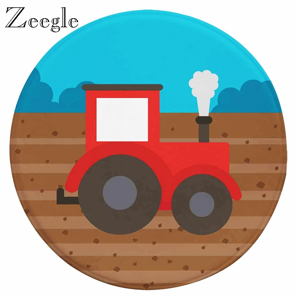 Круглый ковер Zeegle для детской комнаты коврик дивана и ног Детский активного