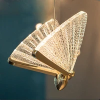 nordic hot sale butterfly lamp chandelier for living room bedroom bedside staircase hall restaurant art indoor lighting decor