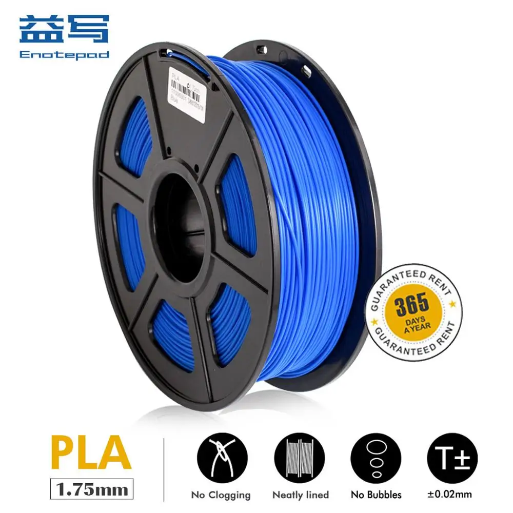 SUNLU enotepad PLA 3D принтер нить печать мерная точность 20 нормальный цвет 6 светящийся