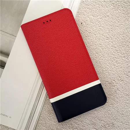 red 2001 Кожаный чехол для телефона lenovo Z6 lite K5 A5 A320T K5 Play Note S5 Pro S90 откидной Чехол-бумажник s - Цвет: red 2001