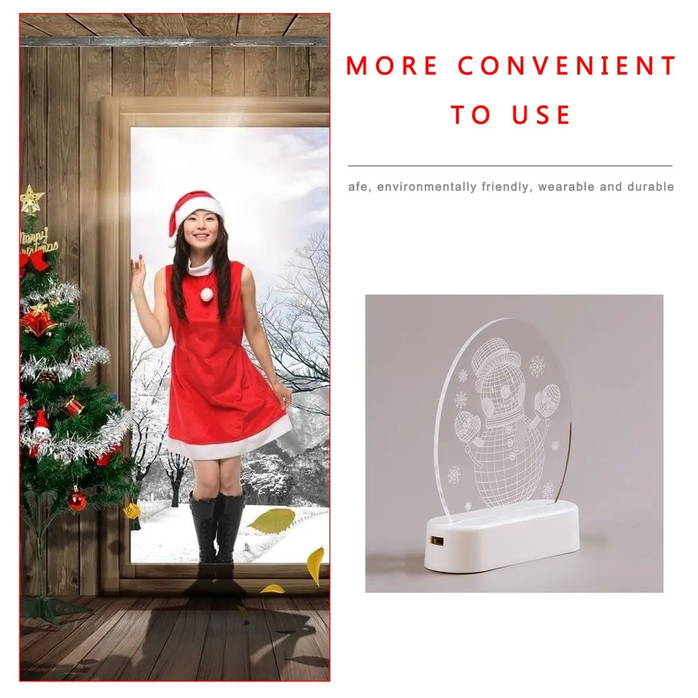 

LED 3D Christmas Night Light Mini Christmas Tree Lamp For Home Kids Bedroom Decor Fairy Lights Luminary Holiday lighting