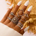 Женское Винтажное кольцо с опалом и кристаллами, в стиле бохо