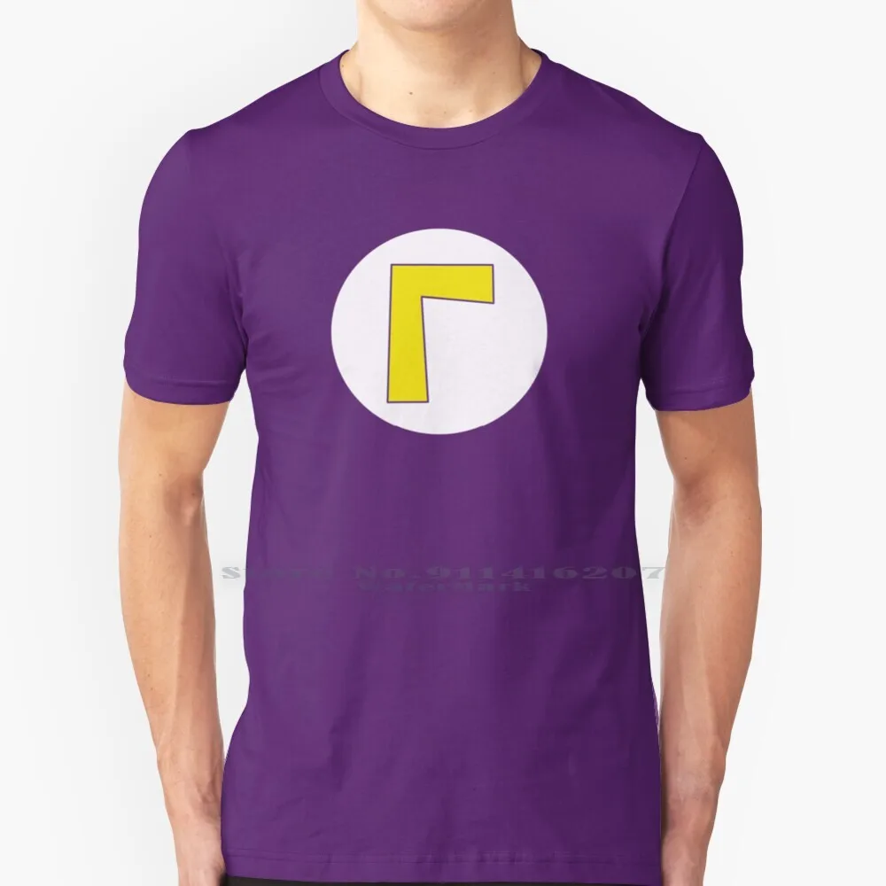 

Waluigi Logo L T Shirt T Shirt 100% Pure Cotton Waluigi Super Bros Nintendo Videogames Nintendo Switch Geek Super Smash Bros