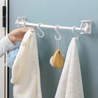 Креативный настенный крючок-кольцо, вешалка для кухонных дверей, пальто, сумок, шляп, вешалка для полотенец в ванную комнату, настенный крючок, регулируемый крючок, органайзер для ванной комнаты