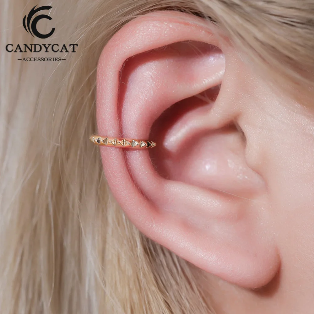 Женские серьги панк стиль в виде цветка женские клипсы для ушей поддельные