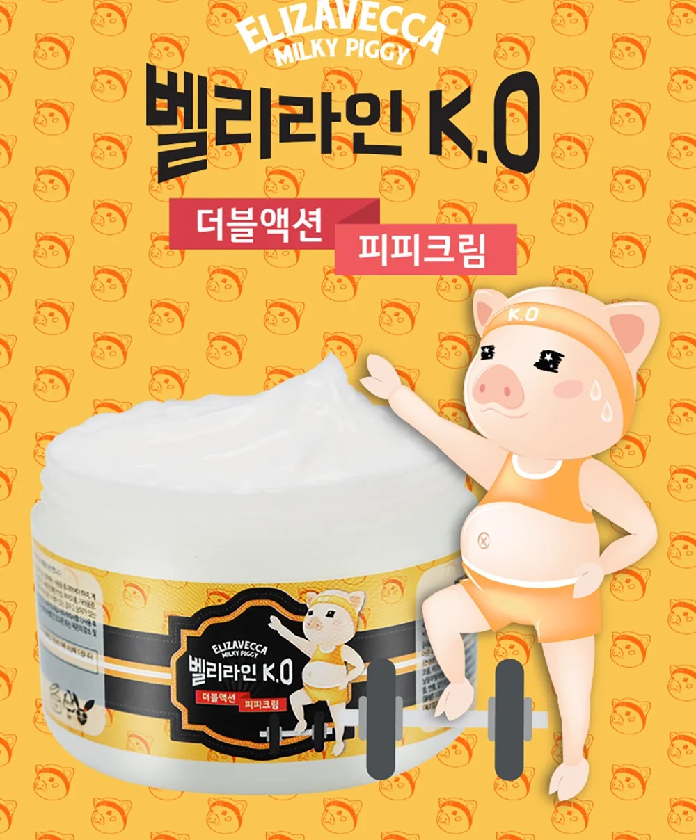 

Elizavecca Belly Line K.O Double Action P.P Cream 100g Abdominal Muscle Cream Anti Cellulite Fat Burning Weight Loss Slimming