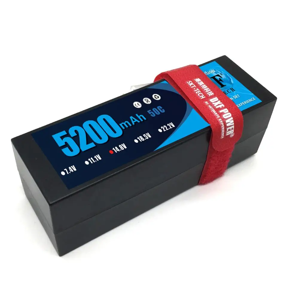 Литий полимерный аккумулятор DXF 14 8 в для радиоуправляемой модели 5200 мАч LiPo 4S 50C с T
