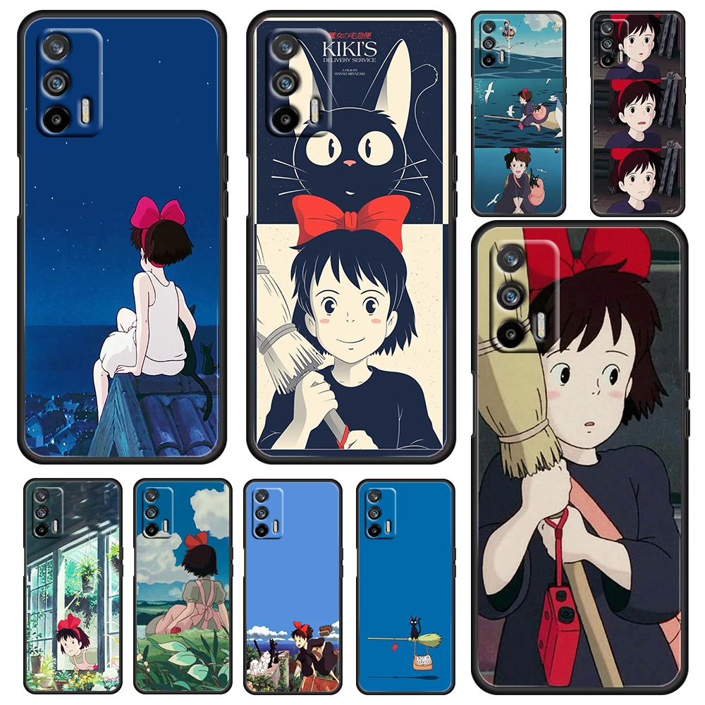 

Kiki's Delivery Service Anime For OPPO Realme GT Explorer Master Neo Flash Edition C21 C20 C15 C11 C3 Soft Black Phone Case