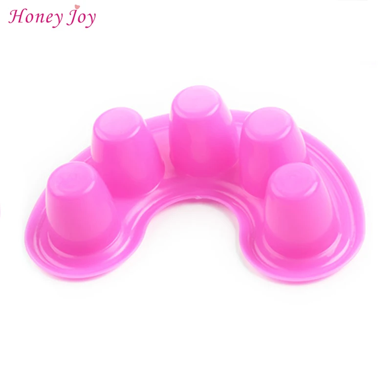 2 шт./лот лоток с пятью отверстиями для ногтей инструменты снятия пальцев рук