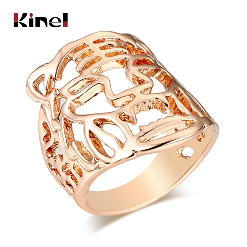 Kinel новинка 2019 горячее мужское кольцо панк рок из нержавеющей стали розовое