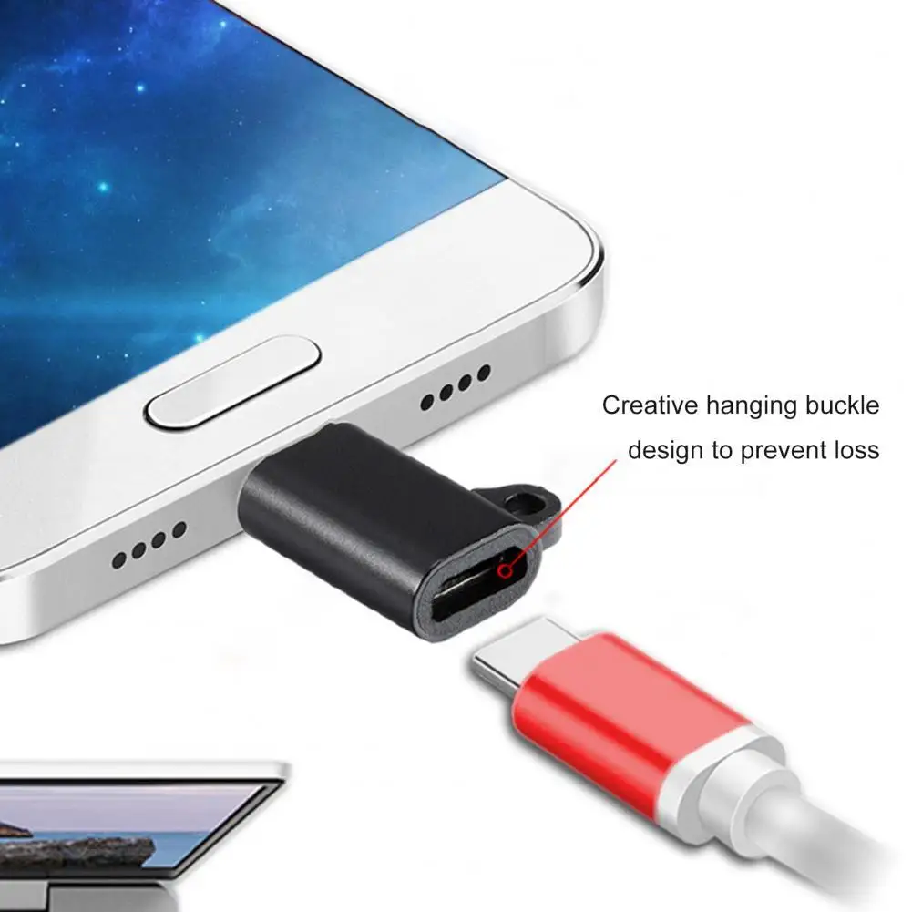 

Charger Adapter Charging Data Transmission Aluminum Alloy Type-c to Micro-USB Converter for Mobile Phone АдапеѬ