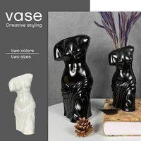 modern nordic style abstract venus goddess ceramic vase flower arrangement accessories home decoration ornaments