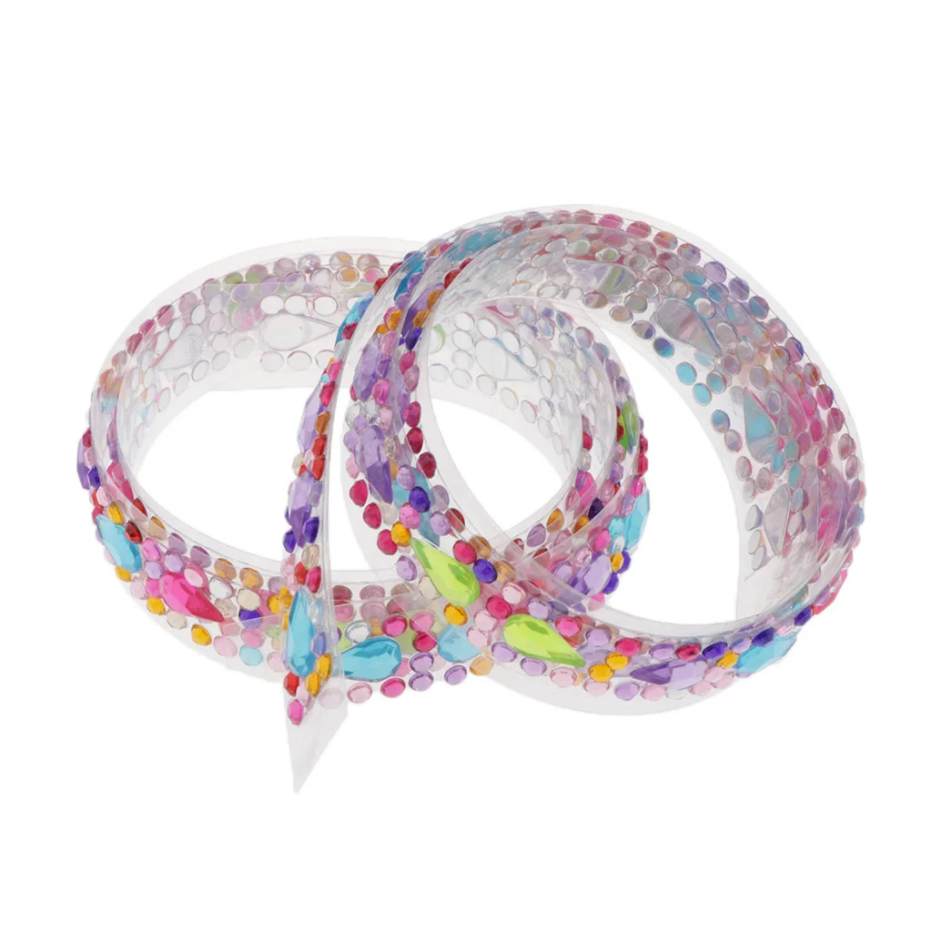 2 рулона Блестящий горный хрусталь Кристальный стикер клейкая лента наклейка