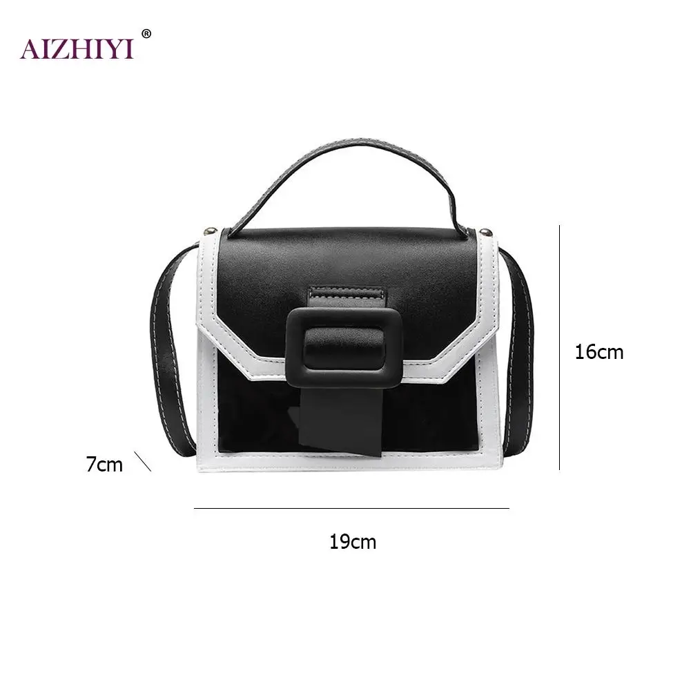 

Fashion Exquisite Shopping Bags Simple Candy Hit Color Women Shoulder Handbag PU Small Square Crossbody Bags
