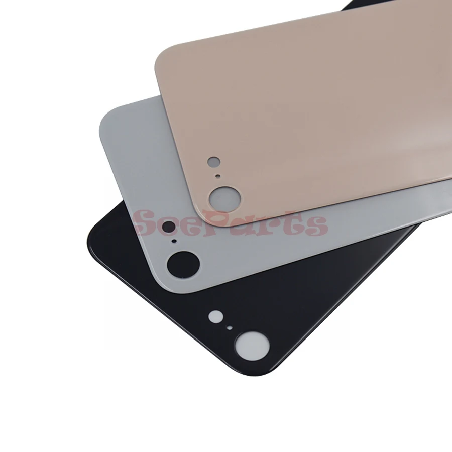Задняя крышка аккумуляторного отсека для Apple iphone 8 Plus стеклянный корпус + клейкая