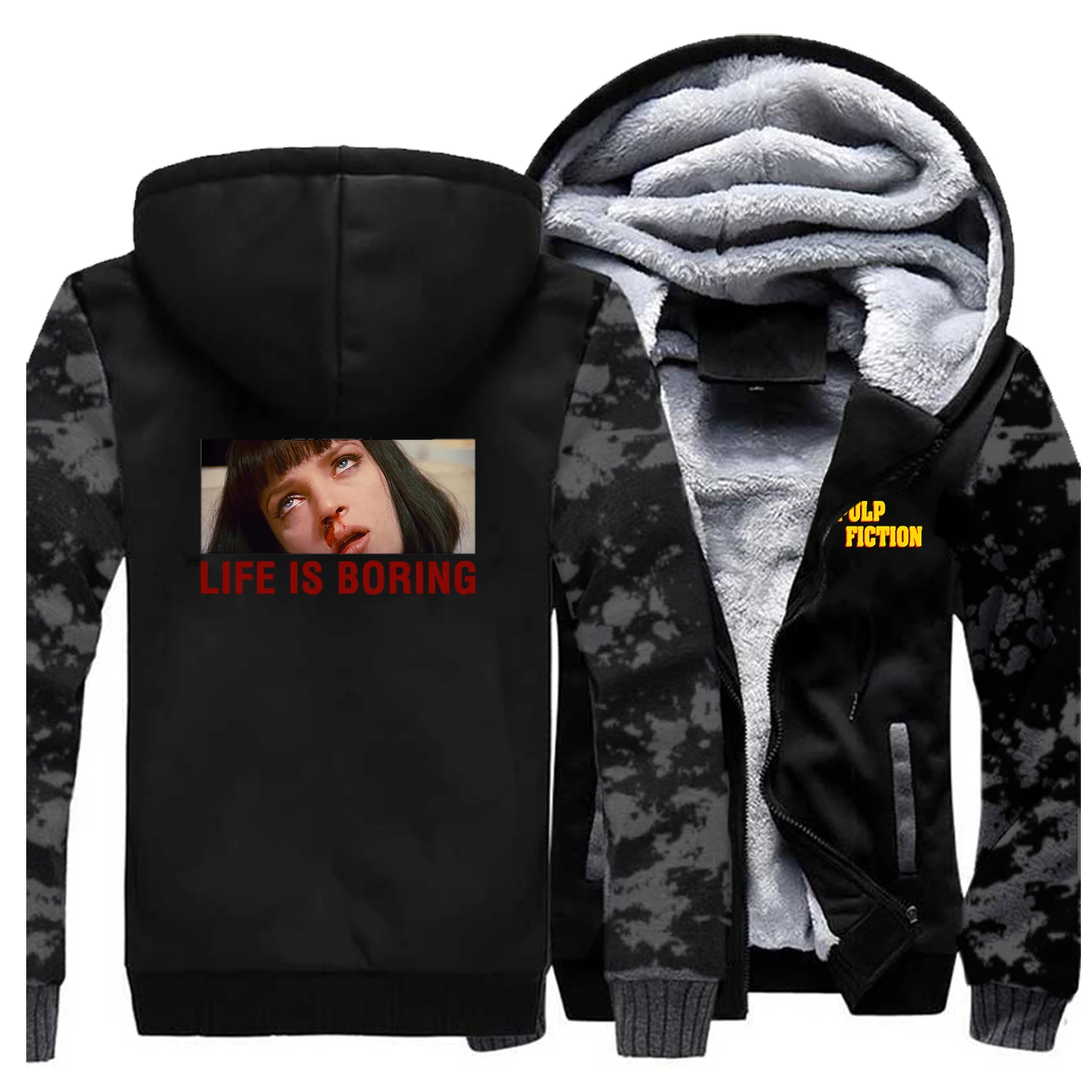 Мужская куртка с принтом из сериала криминальной фантастики новая стильная