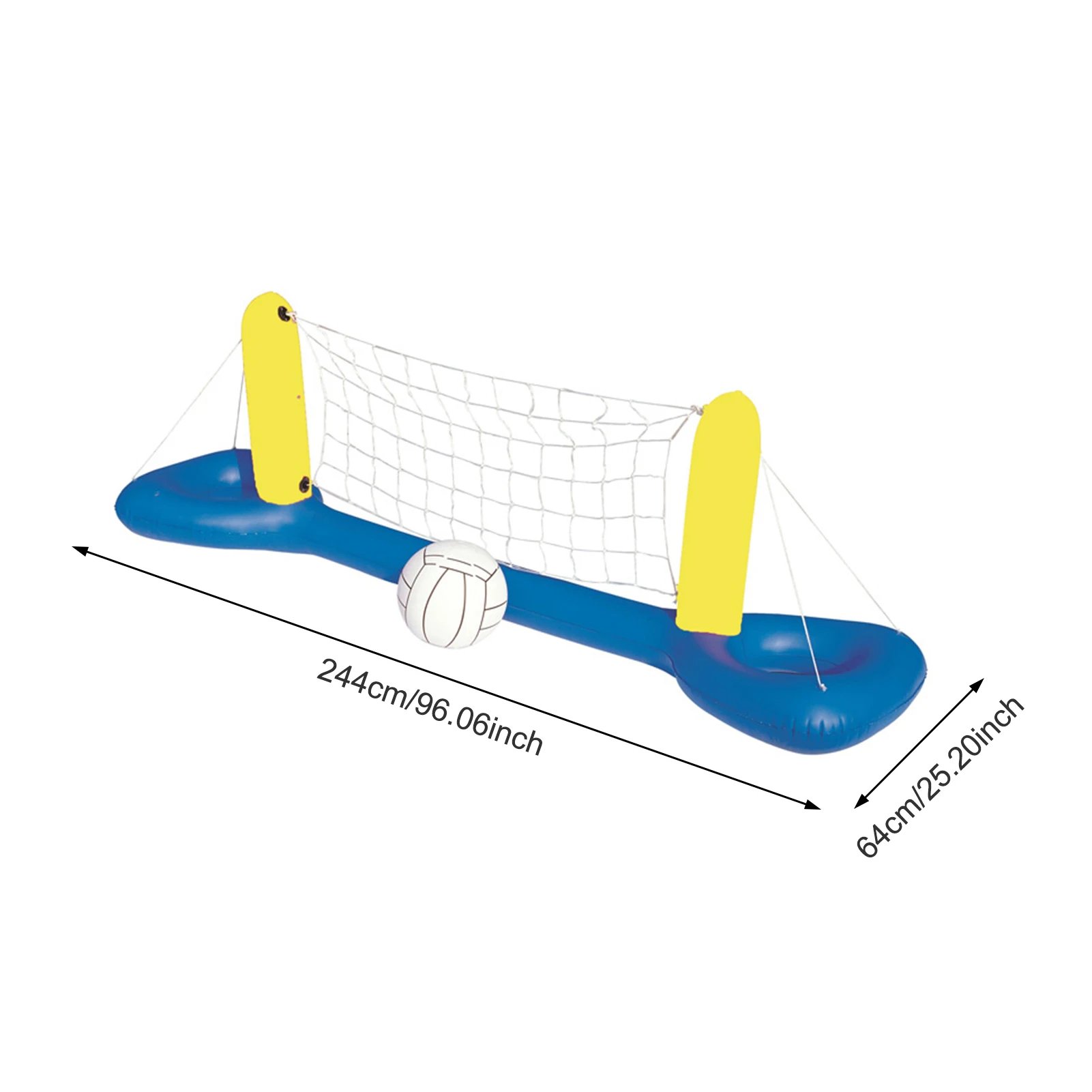 

Inflatable Pool Game Float Set Volleyball Net Stand With 1 Ball Beach Toys Adult Children Swimming Pool Water Sports Gear