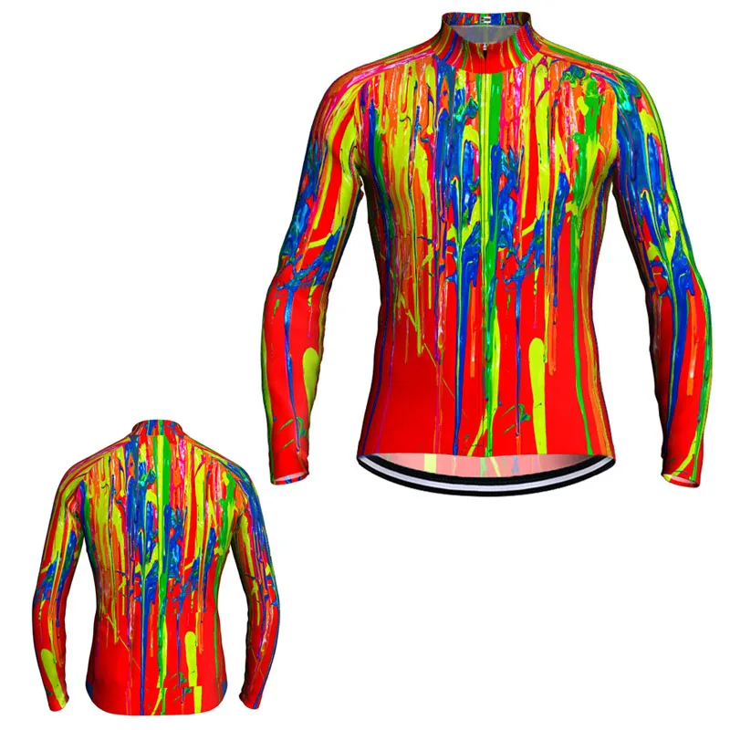 

Футболка мужская легкая из полиэстера, с длинным рукавом, для езды на велосипеде