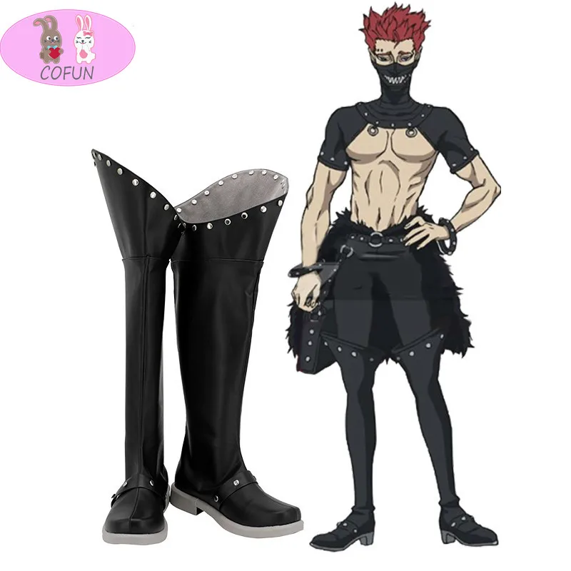 

COFUN Black Clover Zola Cosplay Shoes Boots Halloween Carnival Cosplay Costume
