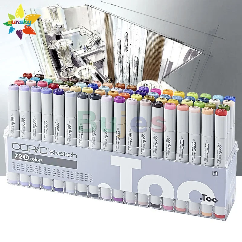 COPIC Classis/эскиз/Ciao 24/36/72 цвет мягкой головкой маркер телесного цвета с двойной