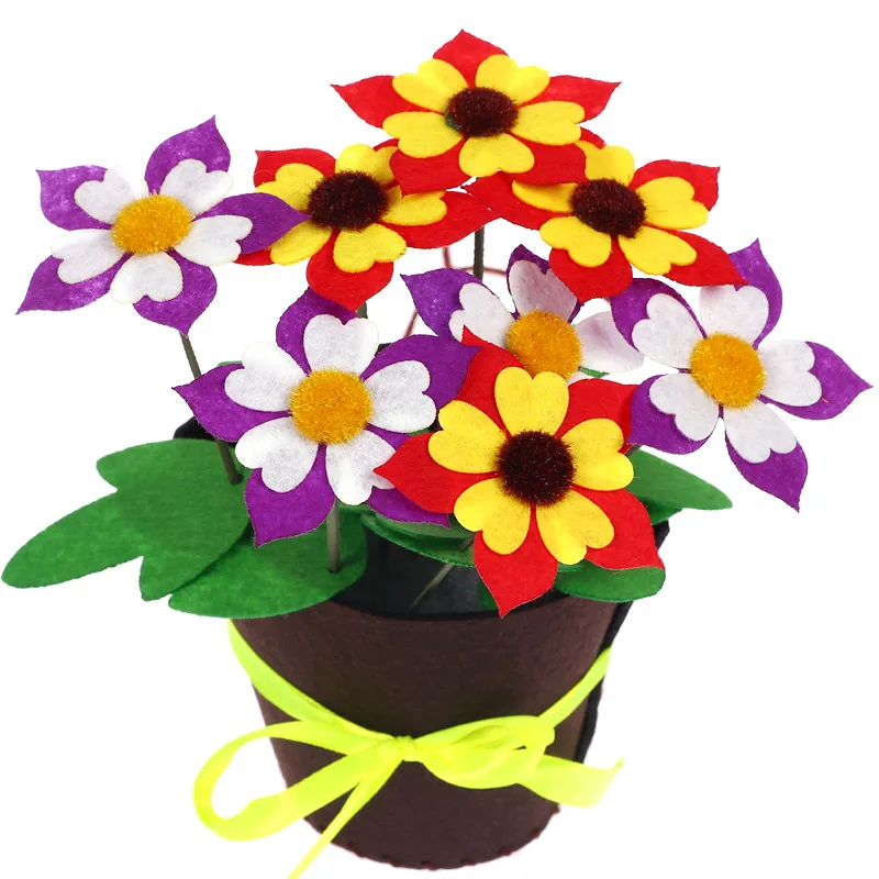 

2021 Toys for Children Crafts Kids DIY Flower Pot Potted Plant Kindergarten Learning Education Toys Montessori Teaching Aids Toy